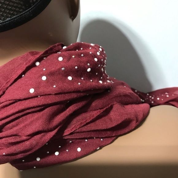 NEW Lulla Collection by Bindya women’s pearl embellished scarf - Picture 7 of 7